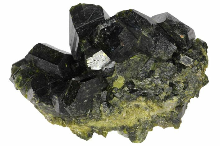 Epidote Crystal Cluster - Peru #132623